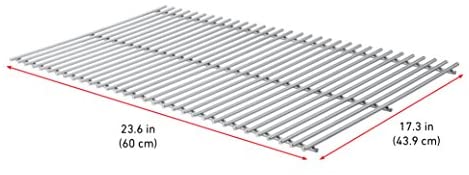 Weber-Stephen Products 7639 2pk Stainless Steel Cooking Grate (17.3 x 11.8 x 0.5)