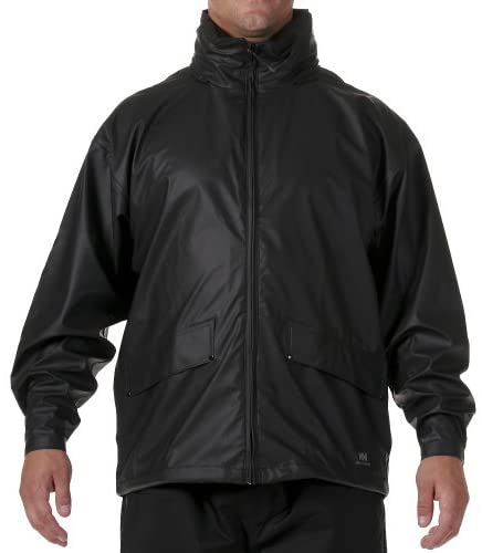 Helly Hansen Men's Voss Windproof Waterproof Rain Coat Jacket with Stowable Hood
