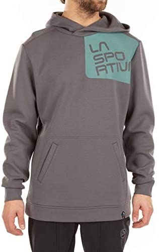 La Sportiva Stride Hoody - Men's, Grey/Pine, Medium, P04-901714-M
