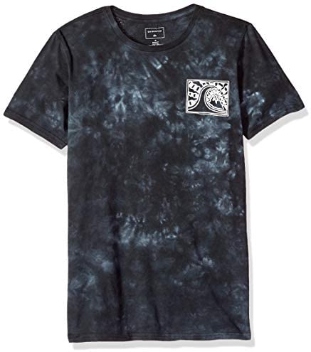 Quiksilver Boys' Big Bored in The Barrel Short Sleeve Youth, Black, S/10