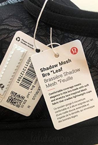 Lululemon Shadow MESH Bra Leaf - BLK/Muus