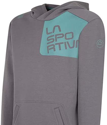 La Sportiva Stride Hoody - Men's, Grey/Pine, Medium, P04-901714-M