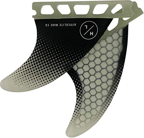 Hyperlite 3.5 Flux Surf Fin Set W/Key (Pair) Black 3.5in