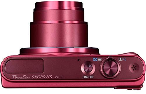 Canon PowerShot SX620 HS Digital Camera (Red) along with 16GB, Deluxe Accessory Bundle and Cleaning Kit