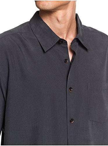 Quiksilver Waterman Men's Woven TOP, Black Cane Island, XX-Large