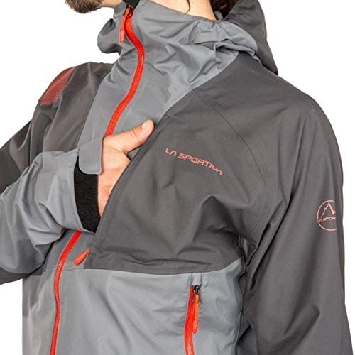 La Sportiva Mars Jacket - Men's, Carbon/Poppy, Medium, L02-900311-M