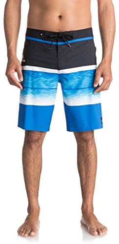 Quiksilver Men's Everyday Blocked Vee 20 Inch Boardshort Swim Trunk, Electric Blue, 40
