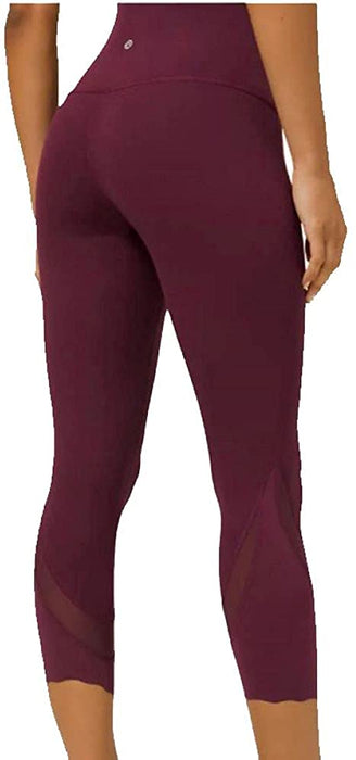 Lululemon Wunder Under HR Crop 23" Scallop - CSSI (Cassis)