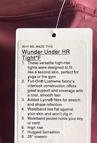 Lululemon Wunder Under HR 28" - MYMT (Misty Merlot)