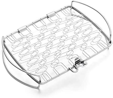 Weber 6470 Original Stainless Steel Fish Basket, Small (11.1 x 7.2 x 2)