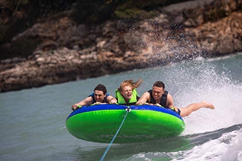 Jobe Tornado 3 Person Towable - Blue - Unisex - A Tornado is Coming - 6 Handles with Neoprene Knuckle Guards