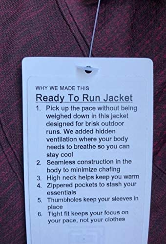 Lululemon Ready to Run Jacket - STRY/BKST (Star Ruby/Black Satin)