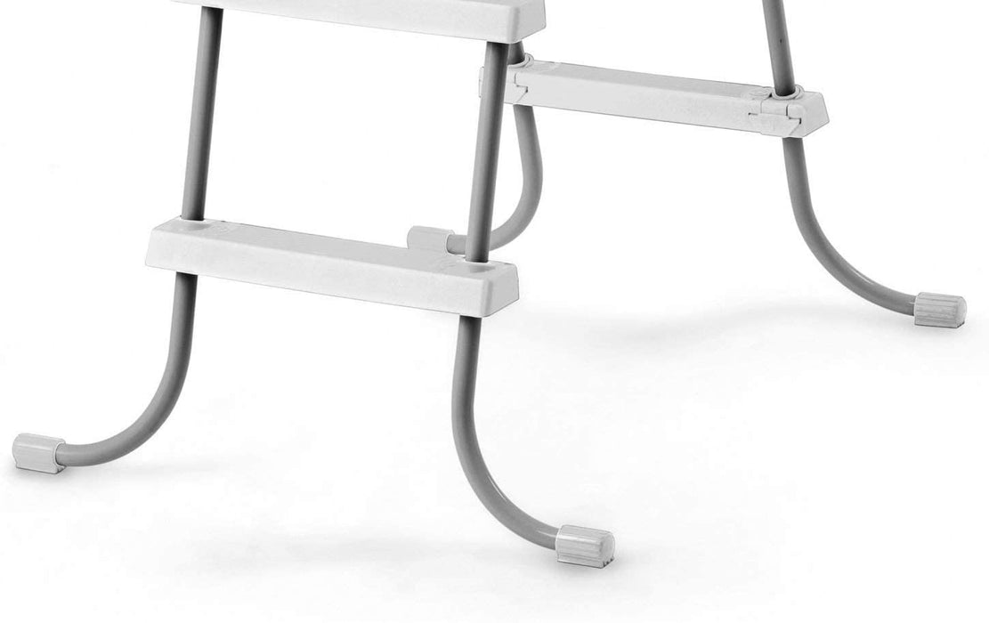 Intex 12 Foot Prism Frame Above Ground Swimming Pool w/ Pump & Pool Ladder