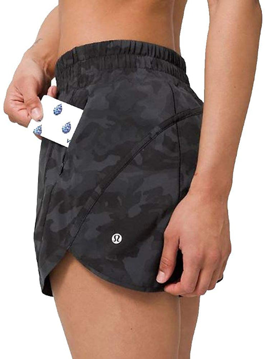 Lululemon Track That Short 5" Incognito Camo Multi Grey Run Train Size 6