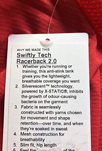Lululemon Swiftly TECH Raceback 2.0 - CRNR/CRNR (Carnation Red)