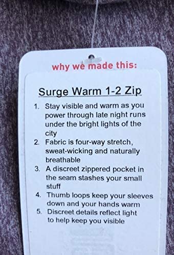 Lululemon Surge Warm 1/2 Zip - HBCY (Heathered Black Cherry)