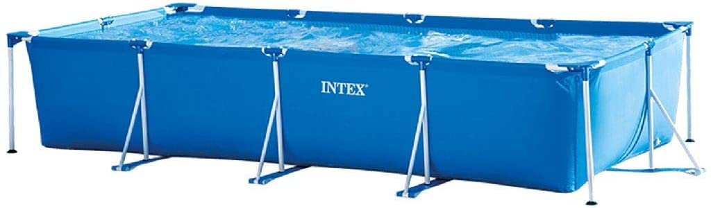 Intex 86" x 23" Rectangular Frame Above Ground Outdoor Child Safe Splash Swimming Pool