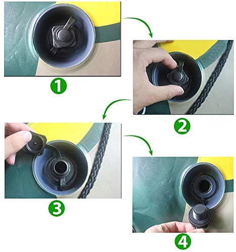 Alomejor Inflatable Boat Air Valve Screw 2pcs Valve Air Valve Replacement for Inflatable Boat Jilong Fishing Boat Airbed Raft