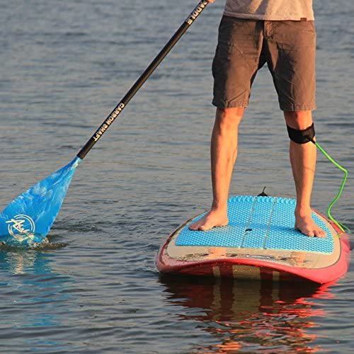 Abahub 3-Piece Adjustable Carbon Fiber SUP Paddle Carbon Shaft + Carrying Bag for Stand Up Paddleboard