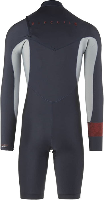 Rip Curl Aggro Long Sleeve 22 Chest Zip Spring Surfing Wetsuit, Navy, Small