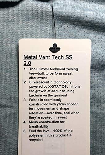 Lululemon Metal Vent TECH SS 2.0 - BUCA/AQWI (Blue Cast/Antique White)