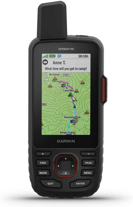 Garmin GPSMAP 66i GPS Handheld and Satellite Communicator and Garmin Powered Mount Bundle (010-02088-01)