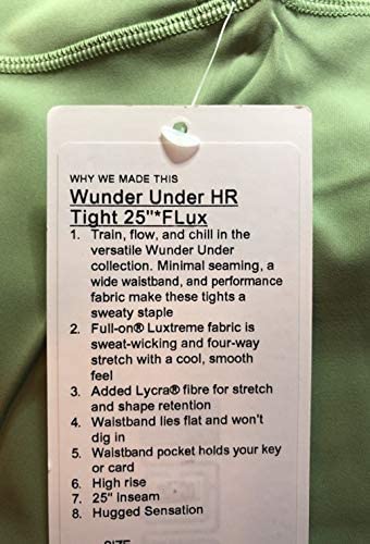 Lululemon Wunder Under HR Tight 25" - VTAG (Vista Green)