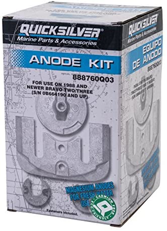 Quicksilver 888760Q03 Magnesium Anode Kit - MerCruiser Bravo II and Bravo III Drives