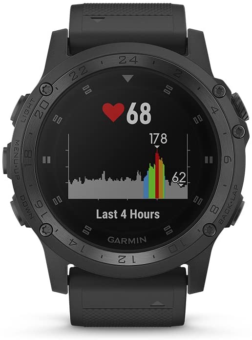 Garmin Tactix Charlie, Premium GPS Watch with Tactical Functionality, Night Vision Goggle Compatibility, TOPO Mapping and Other Tactical-specific Features