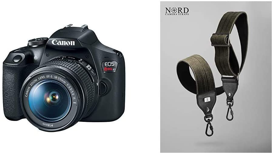 Canon EOS Rebel T7 DSLR Camera|2 Lens Kit with EF18-55mm + EF 75-300mm Lens