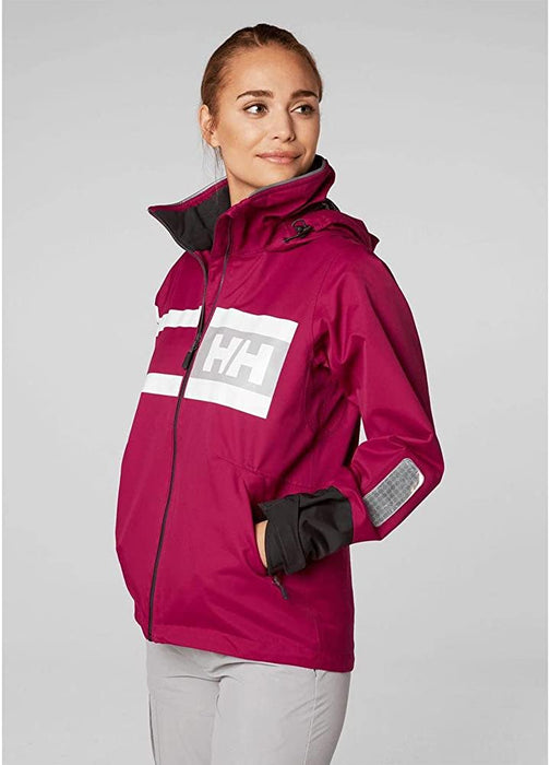 Helly Hansen Women's Salt Waterproof Windproof Breathable Performance Sailing Rain Jacket with Hood