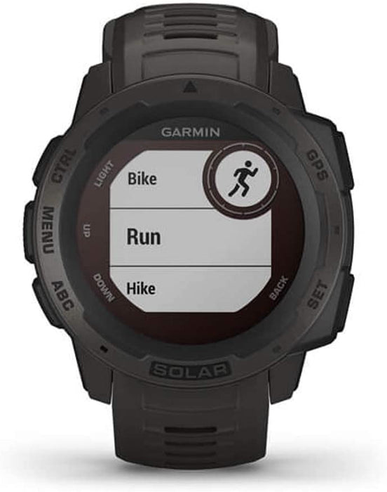 Garmin 010-02293-11 Instinct Solar Rugged Outdoor Watch with GPS Tidal Blue Bundle with Screen Protector 2-Pack