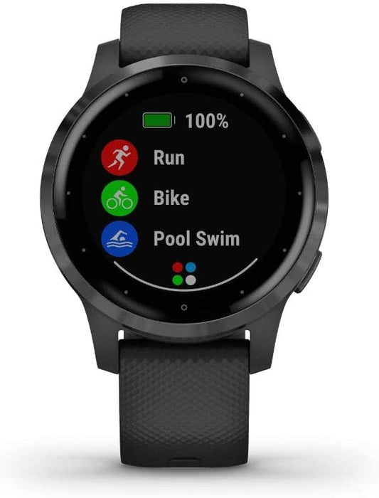 Garmin Vivoactive 4S GPS Smartwatch with Music & Fitness Activity Tracker & Health Monitor Apps (Dust Rose/Gold) 010-02172-31 4 S Bundle with Security Extension