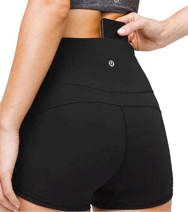 Lululemon in Movement Women's Short 2.5" Inseam Black High Rise Yoga