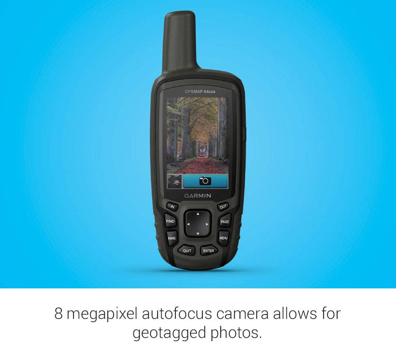 Garmin GPSMAP 64sx, Handheld GPS with Altimeter and Compass, Preloaded With TopoActive Maps