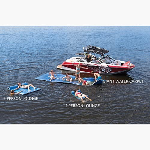 O'Brien 2 Person Foam Lounge Towable, 86 x 56", Blue