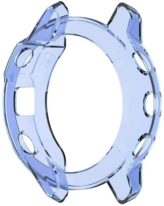X-DI for Garmin Fenix 6 TPU Half Coverage Smart Watch Protevtice Case (Black) (Color : Blue)