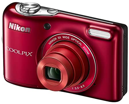 Nikon COOLPIX L30 20.1 MP Digital Camera with 5x Zoom NIKKOR Lens and 720p HD Video (Red) (Discontinued by Manufacturer)