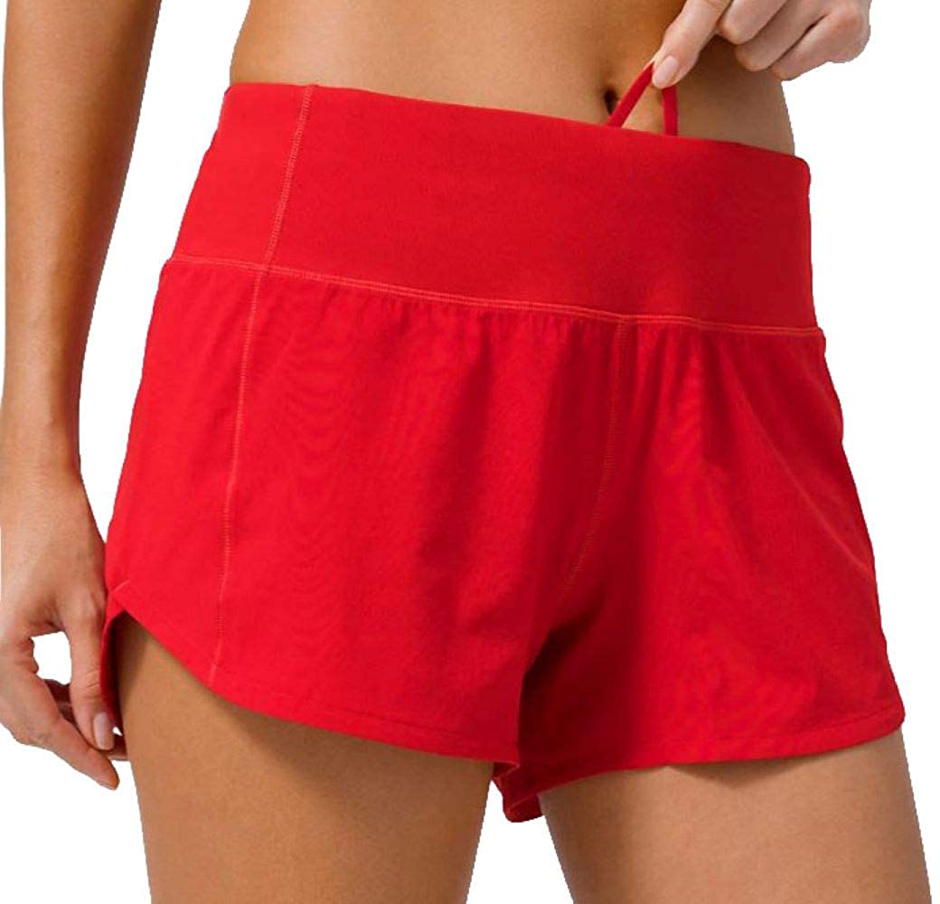 Lululemon Womens Run Speed Short Flare True Red Orange