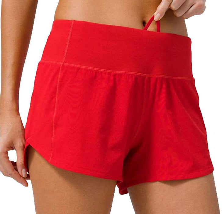 Lululemon Womens Run Speed Short Flare True Red Orange