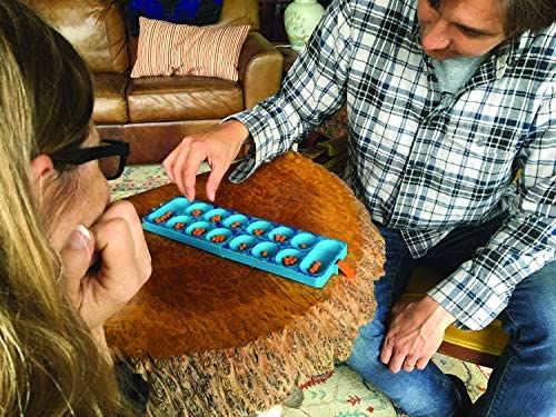 Outside Inside Backpack Mancala Game for Camping and Travel, Lightweight and Foldable