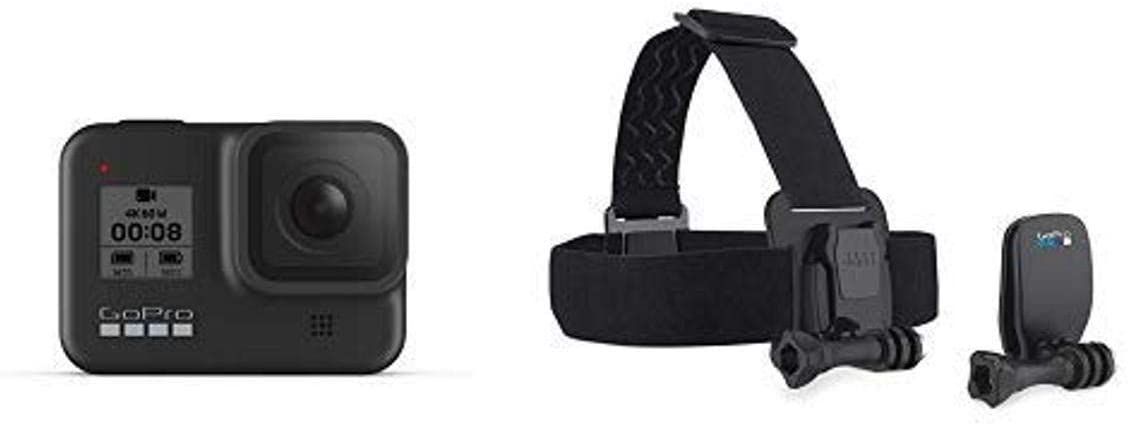GoPro Hero 8 Camera + Quickclip and Headstrap