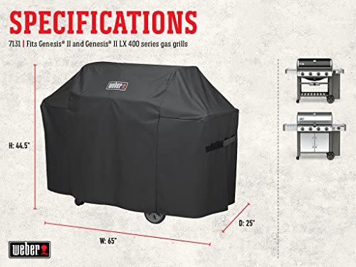 Weber 7131 Genesis II Grill Cover, Black