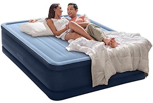 Intex Premaire Series Robust Comfort Airbed with Built-In Electric Pump, Bed Height 20", Queen - Amazon Exclusive