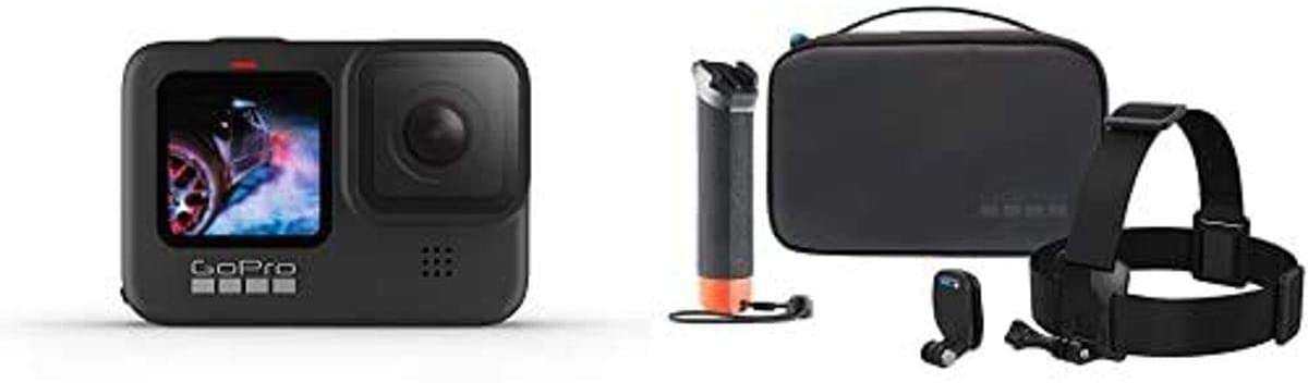 GoPro HERO9 Black - Waterproof Action Camera with Front LCD and Touch Rear Screens, 5K Ultra HD Video, 20MP Photos, 1080p Live Streaming, Webcam