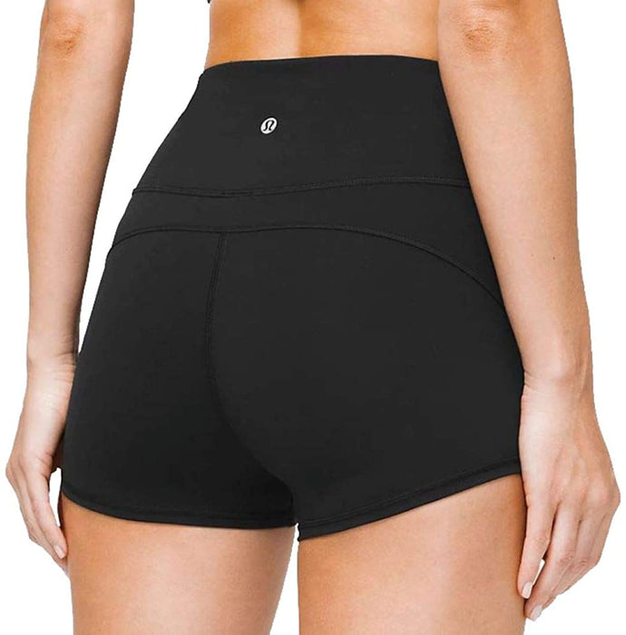 Lululemon in Movement Women's Short 2.5" Inseam Black High Rise Yoga