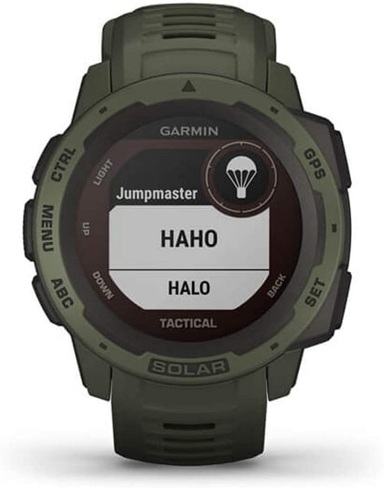 Garmin 010-02293-11 Instinct Solar Rugged Outdoor Watch with GPS Tidal Blue Bundle with Screen Protector 2-Pack