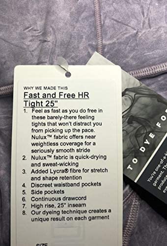 Lululemon Fast N Free HR Tight 25" - ICWV (Ice Wash Violet Verbena)