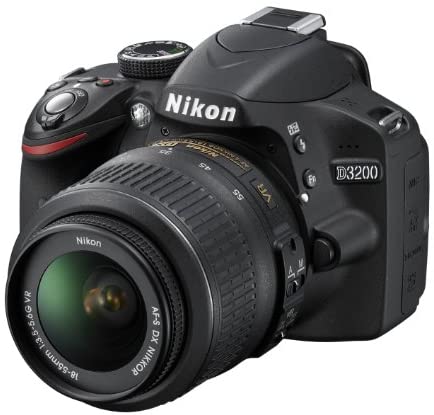 Nikon D3200 24.2 MP CMOS Digital SLR with 18-55mm f/3.5-5.6 Auto Focus-S DX VR NIKKOR Zoom Lens (Black) (OLD MODEL)