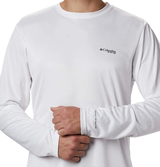 Columbia Men's Terminal Tackle PFG State Triangle Long Sleeve, Moisture Wicking